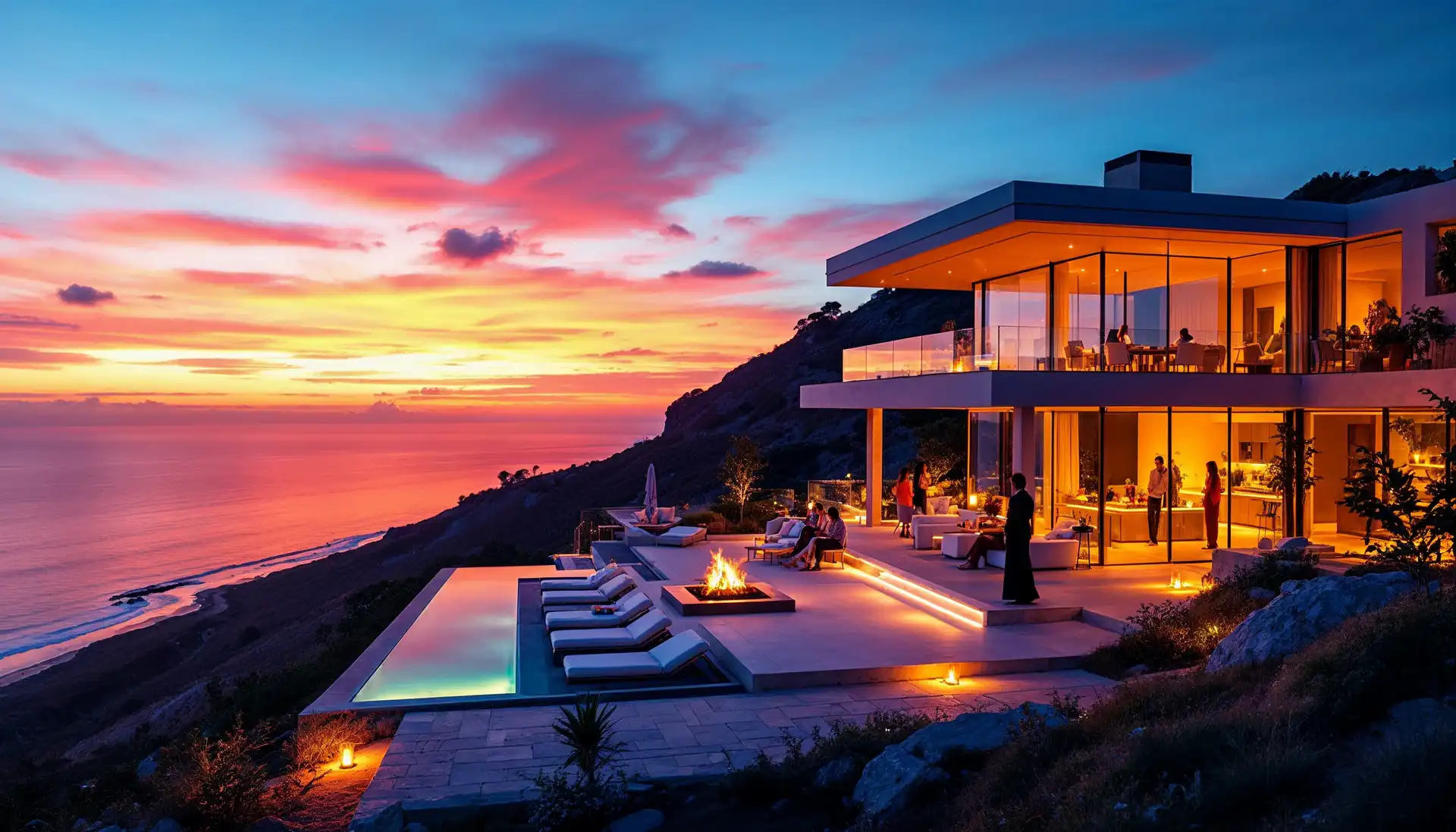 How a House Meets Its Cliff